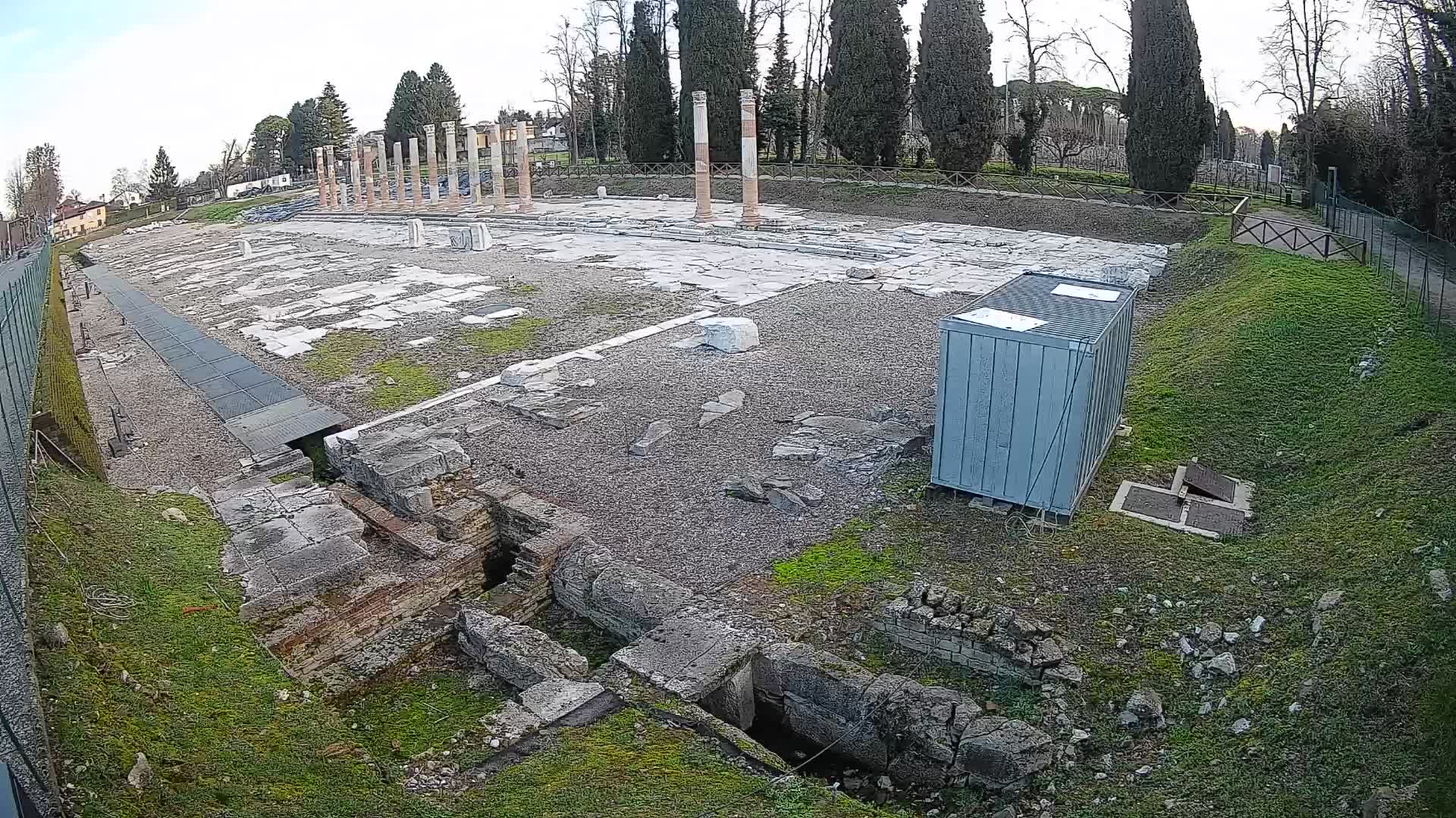Webcam Foro Romano di Aquileia – Vista live sull’antico Foro