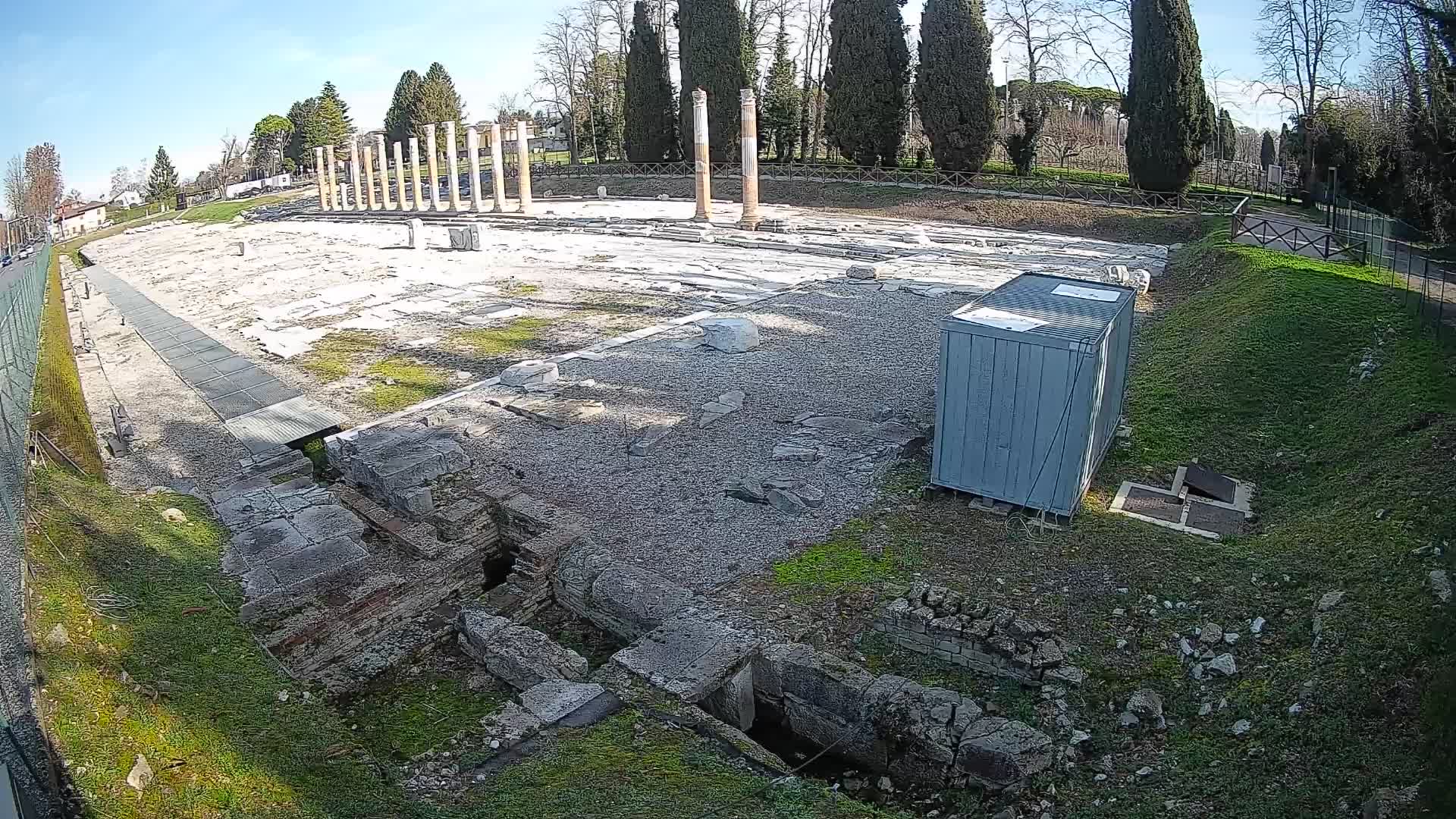 Webcam Foro Romano di Aquileia – Vista live sull’antico Foro