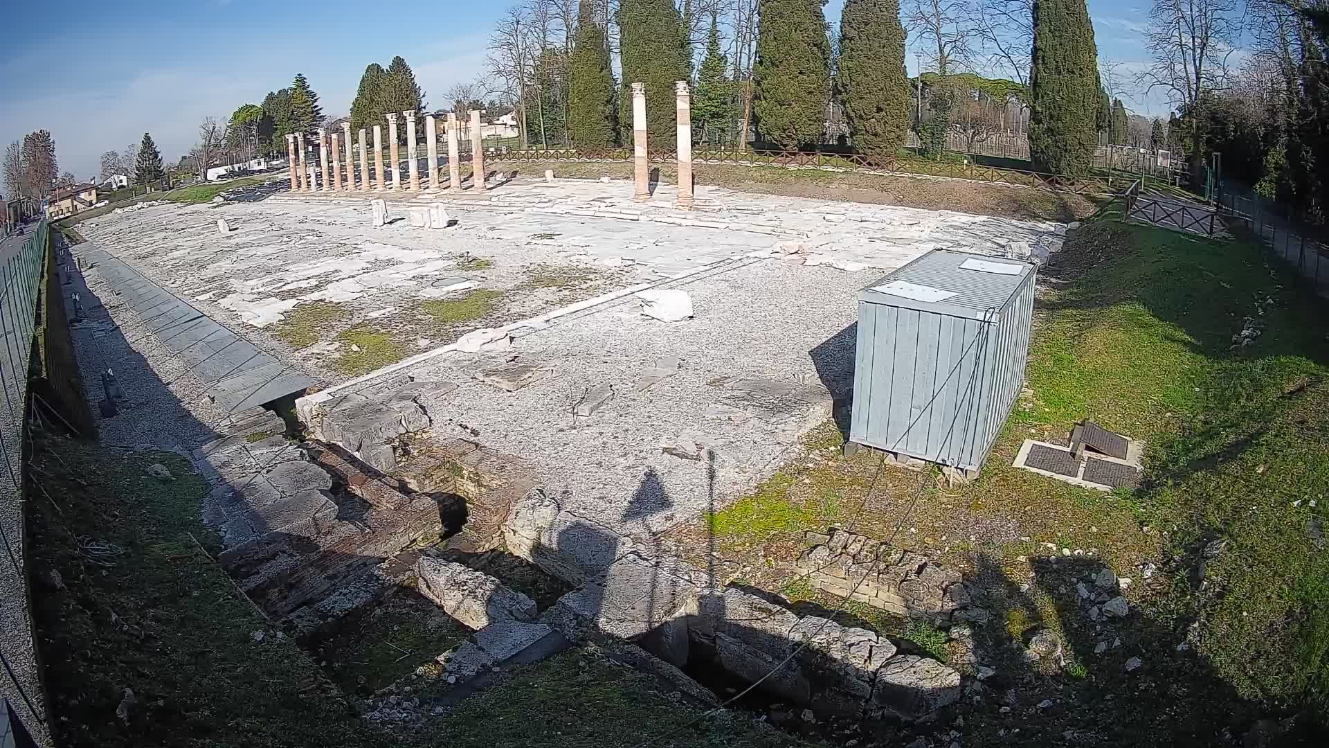 Webcam du Forum Romain d’Aquilée – Vue en direct du site antique