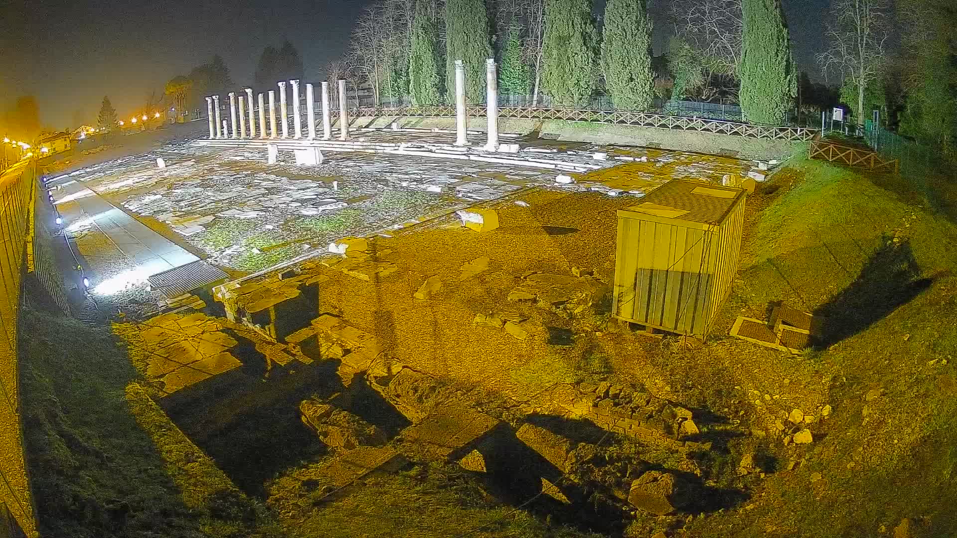 Webcam Foro Romano di Aquileia – Vista live sull’antico Foro