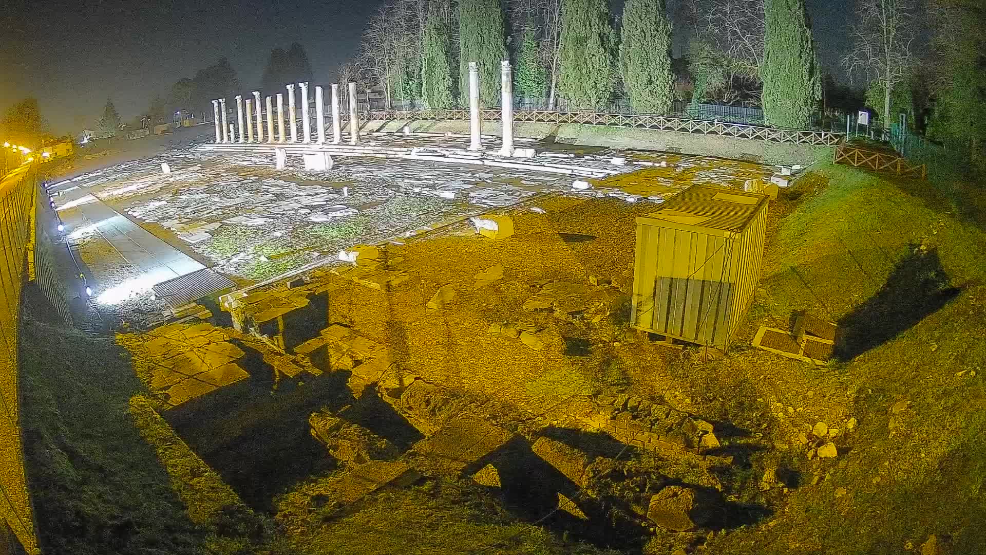 Webcam du Forum Romain d’Aquilée – Vue en direct du site antique