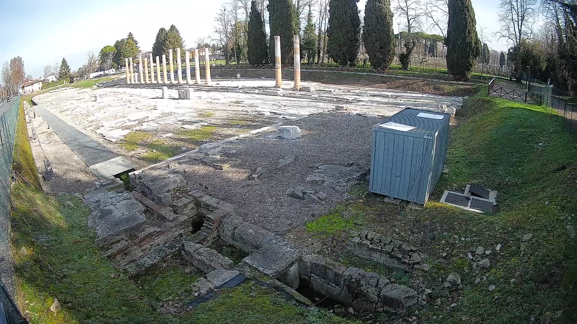 Webcam Foro Romano di Aquileia – Vista live sull’antico Foro