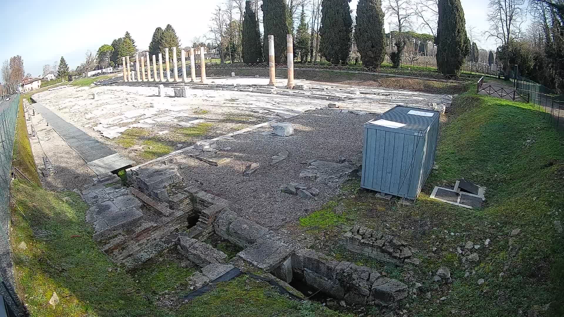 Webcam Foro Romano di Aquileia – Vista live sull’antico Foro