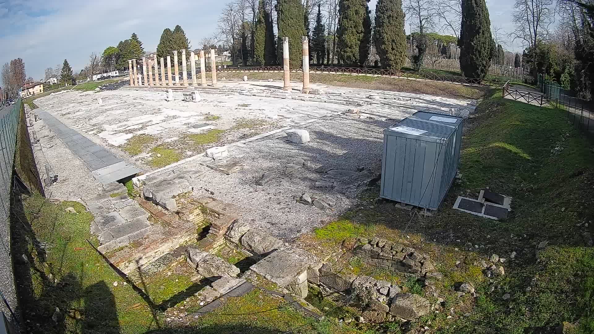 Webcam Foro Romano de Aquileia – Vista en vivo del Foro Romano