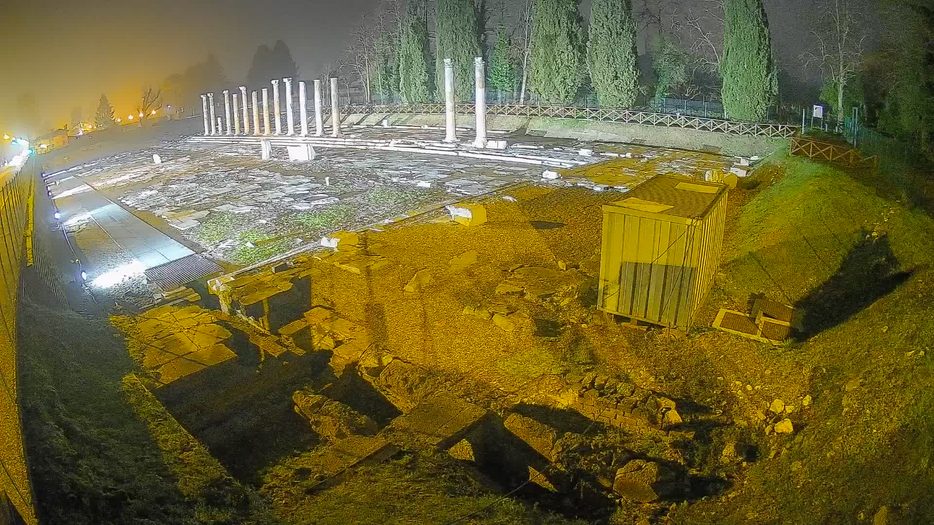 Webcam Foro Romano di Aquileia – Vista live sull’antico Foro