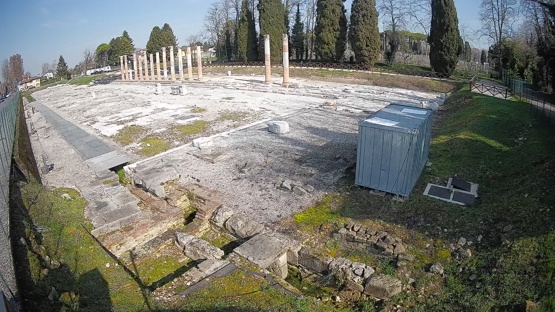 Webcam Forum Romanum von Aquileia – Liveblick auf das antike Zentrum