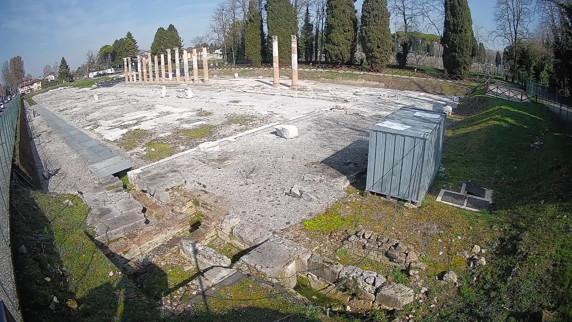 Webcam du Forum Romain d’Aquilée – Vue en direct du site antique