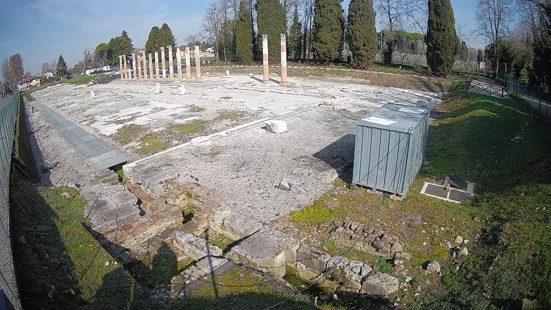 Webcam Foro Romano de Aquileia – Vista en vivo del Foro Romano