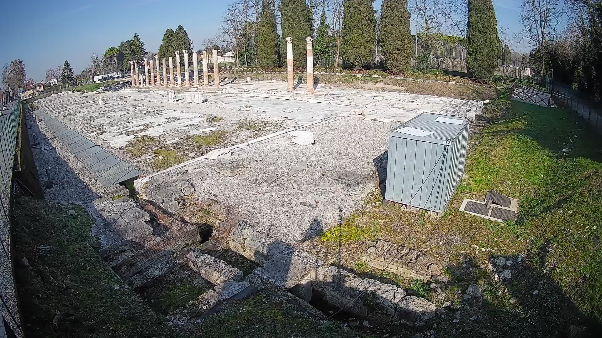 Webcam Forum Romanum von Aquileia – Liveblick auf das antike Zentrum