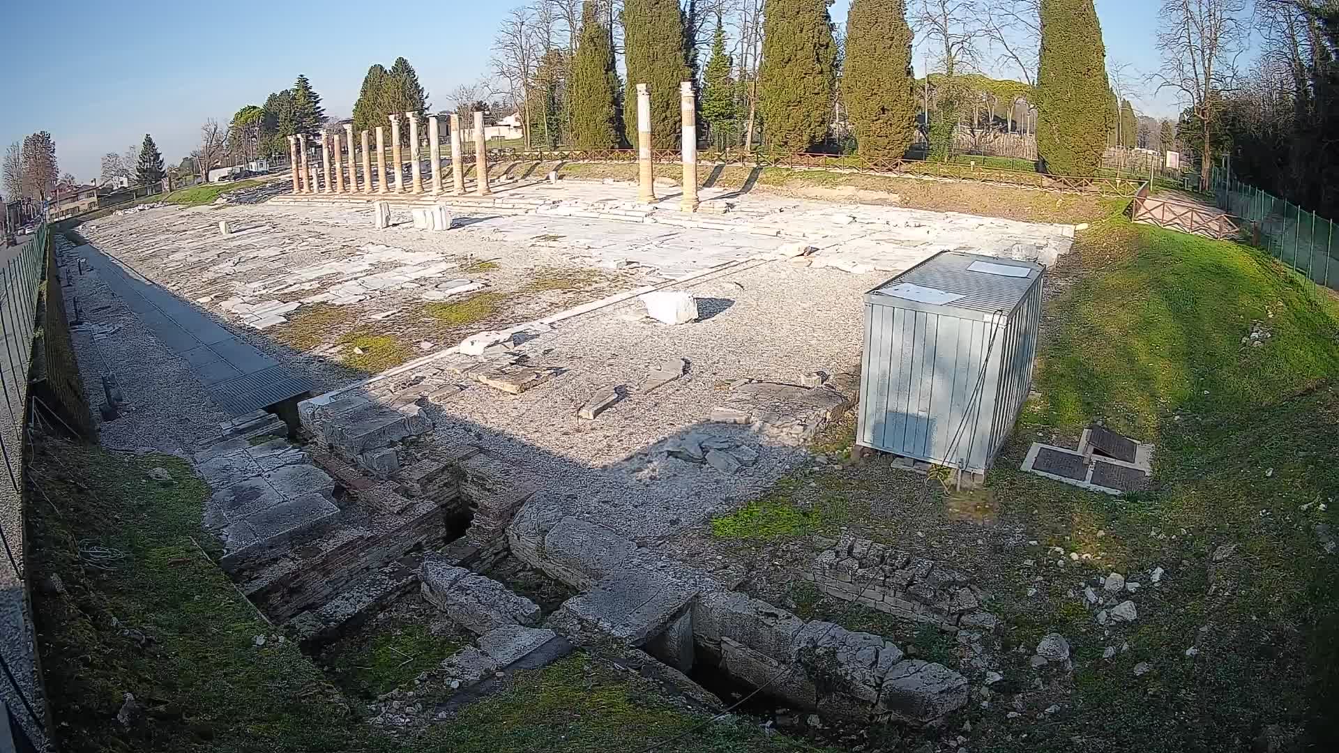 Webcam du Forum Romain d’Aquilée – Vue en direct du site antique
