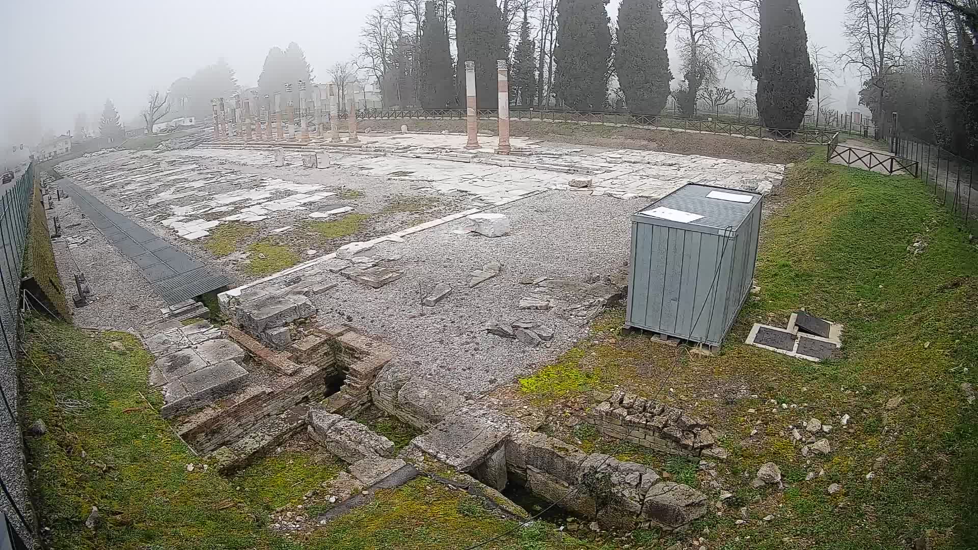 Webcam Foro Romano di Aquileia – Vista live sull’antico Foro