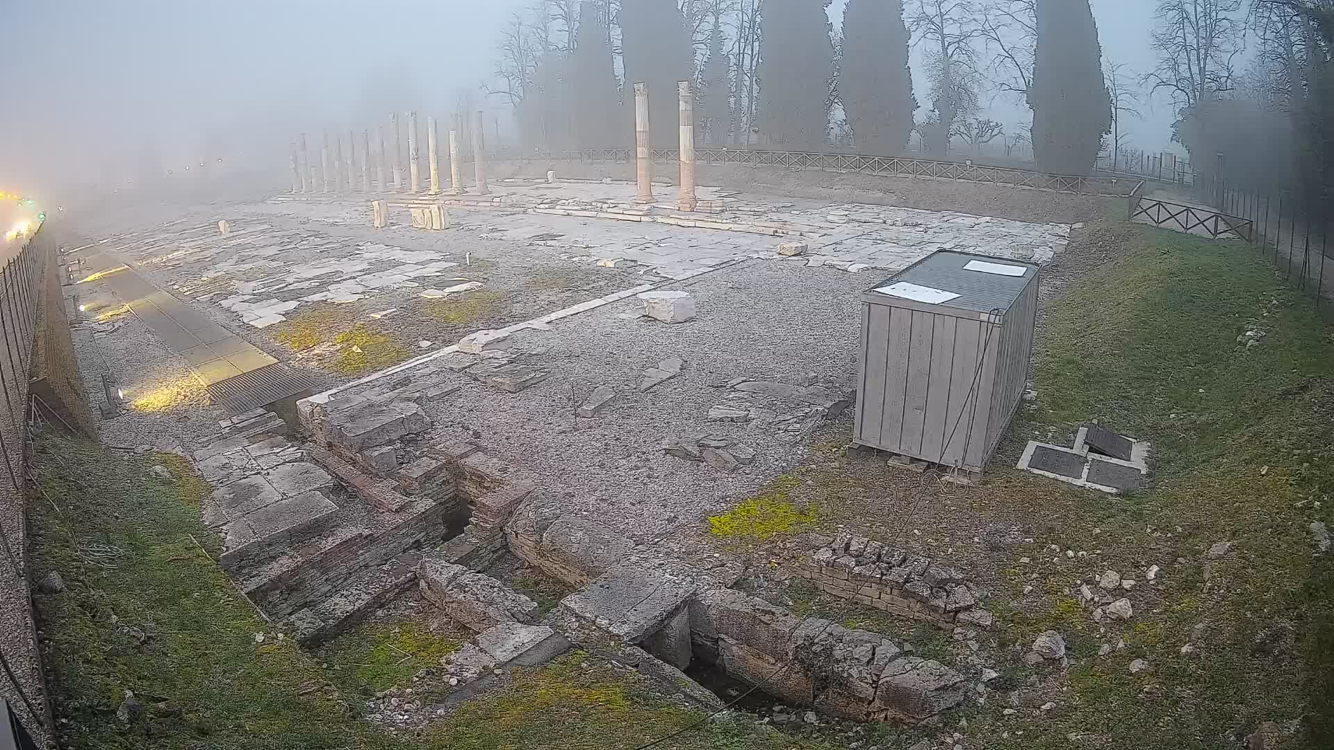 Webcam Foro Romano di Aquileia – Vista live sull’antico Foro