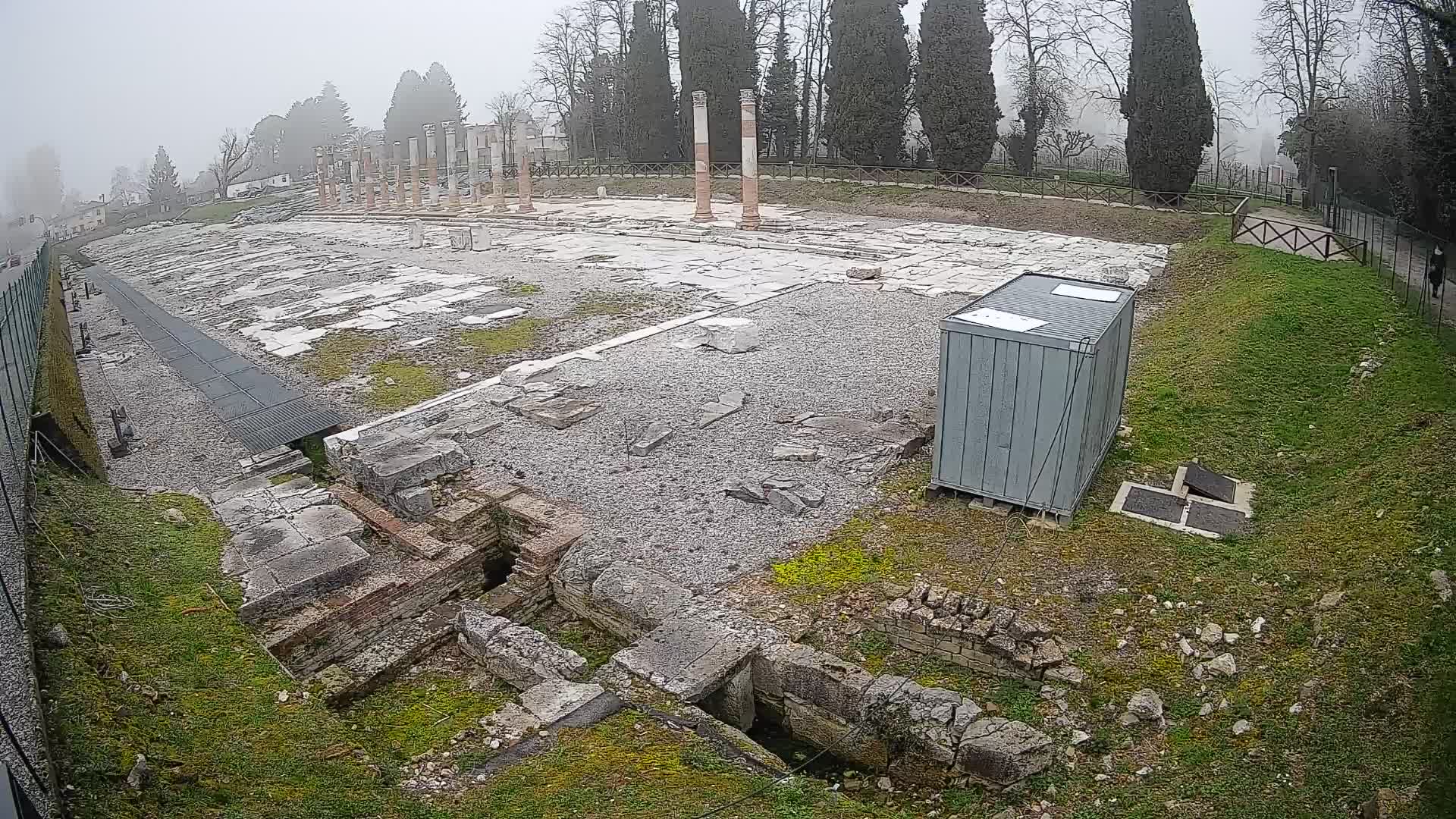 Spletna kamera Rimski forum Oglej – Pogled v živo na antično središče