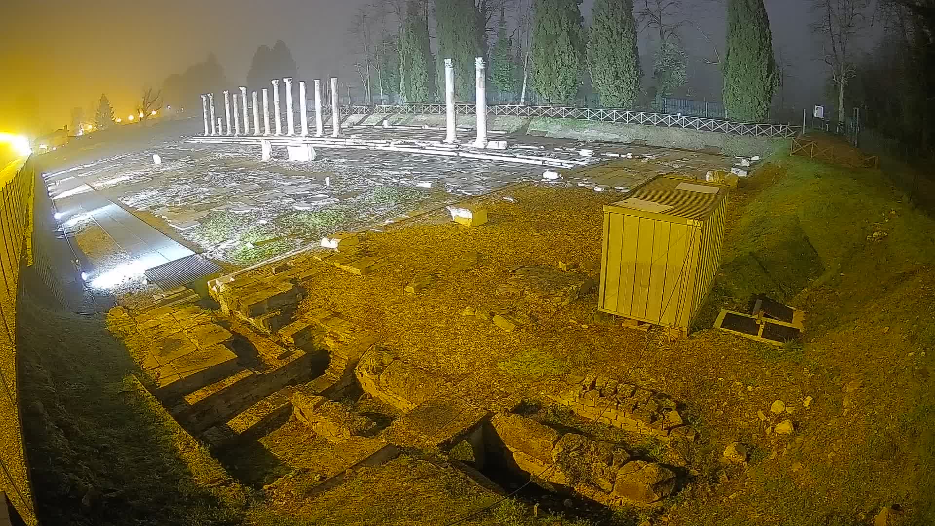 Webcam Foro Romano di Aquileia – Vista live sull’antico Foro