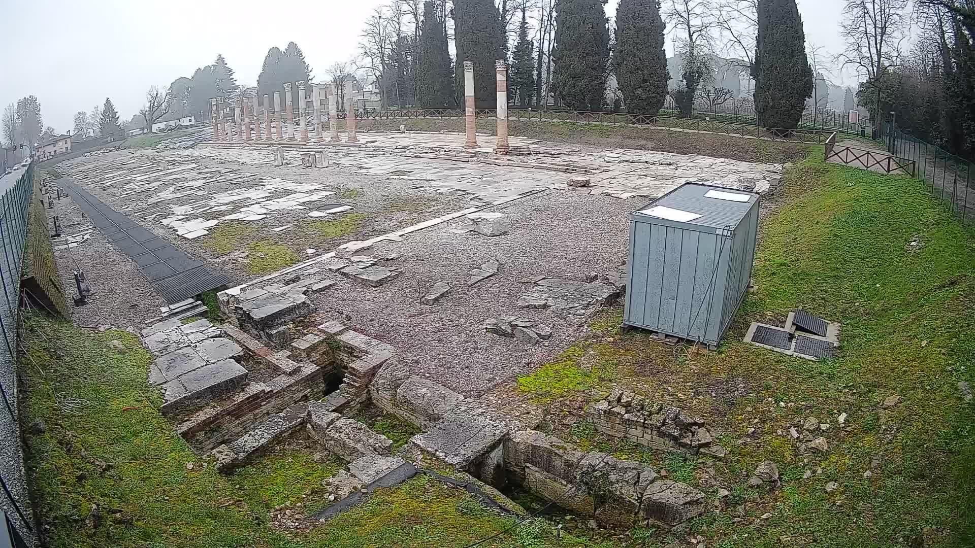 Webcam Foro Romano di Aquileia – Vista live sull’antico Foro