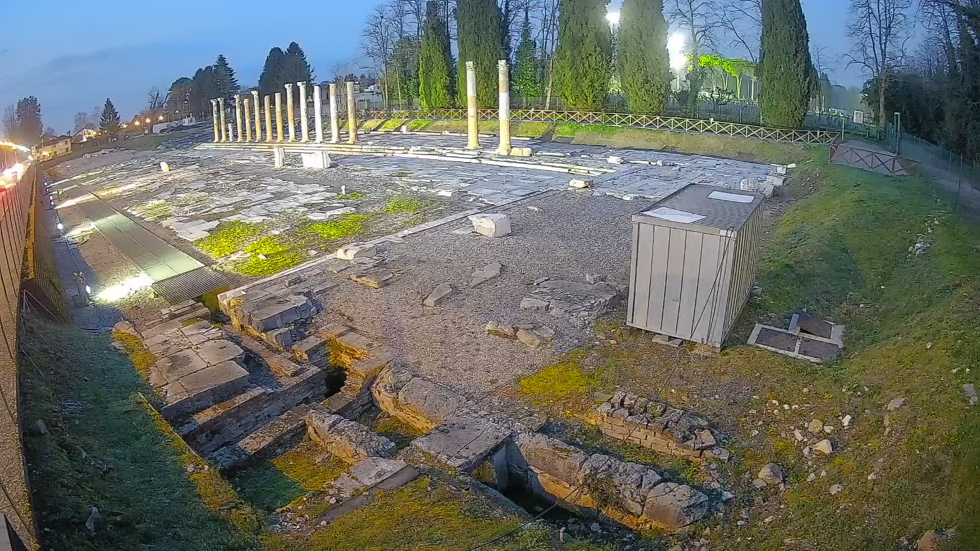 Webcam du Forum Romain d’Aquilée – Vue en direct du site antique