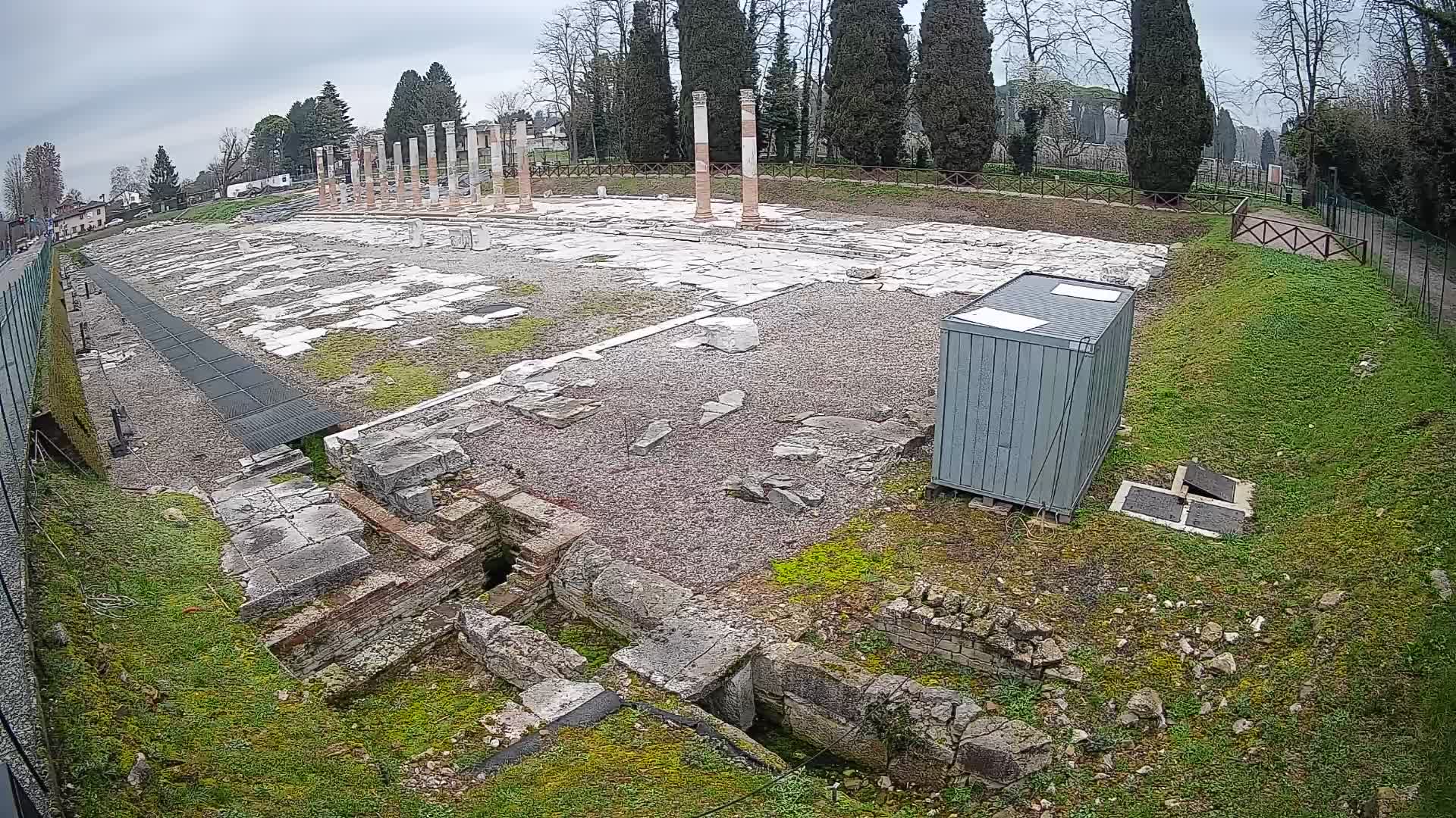 Webcam Foro Romano di Aquileia – Vista live sull’antico Foro