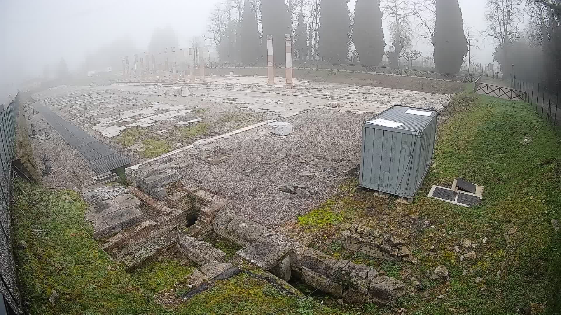 Webcam Foro Romano di Aquileia – Vista live sull’antico Foro