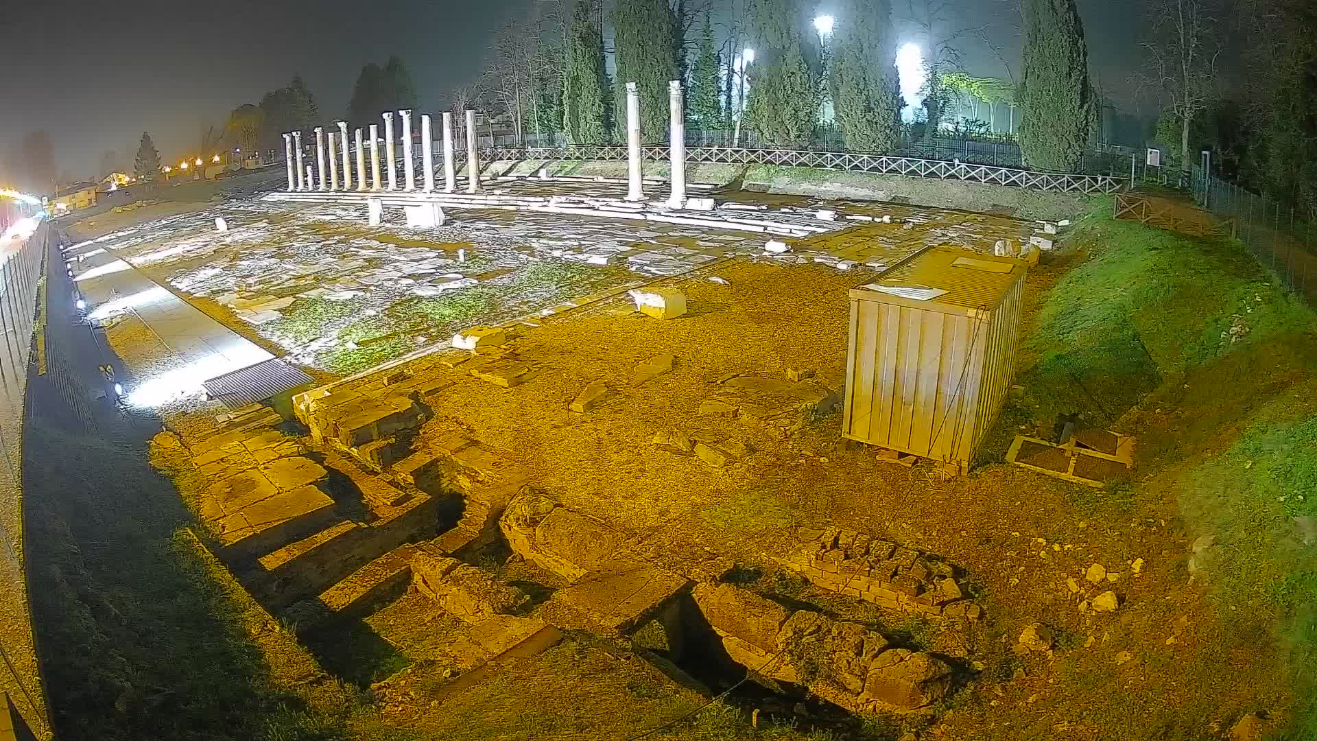 Webcam Foro Romano de Aquileia – Vista en vivo del Foro Romano