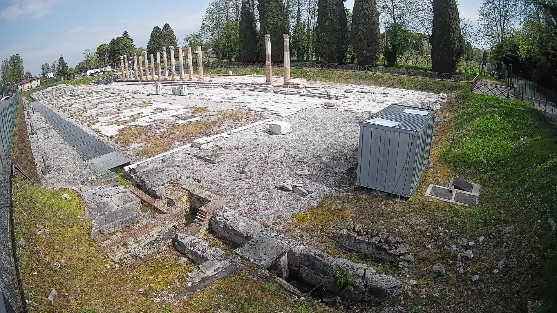 Webcam Foro Romano di Aquileia – Vista live sull’antico Foro