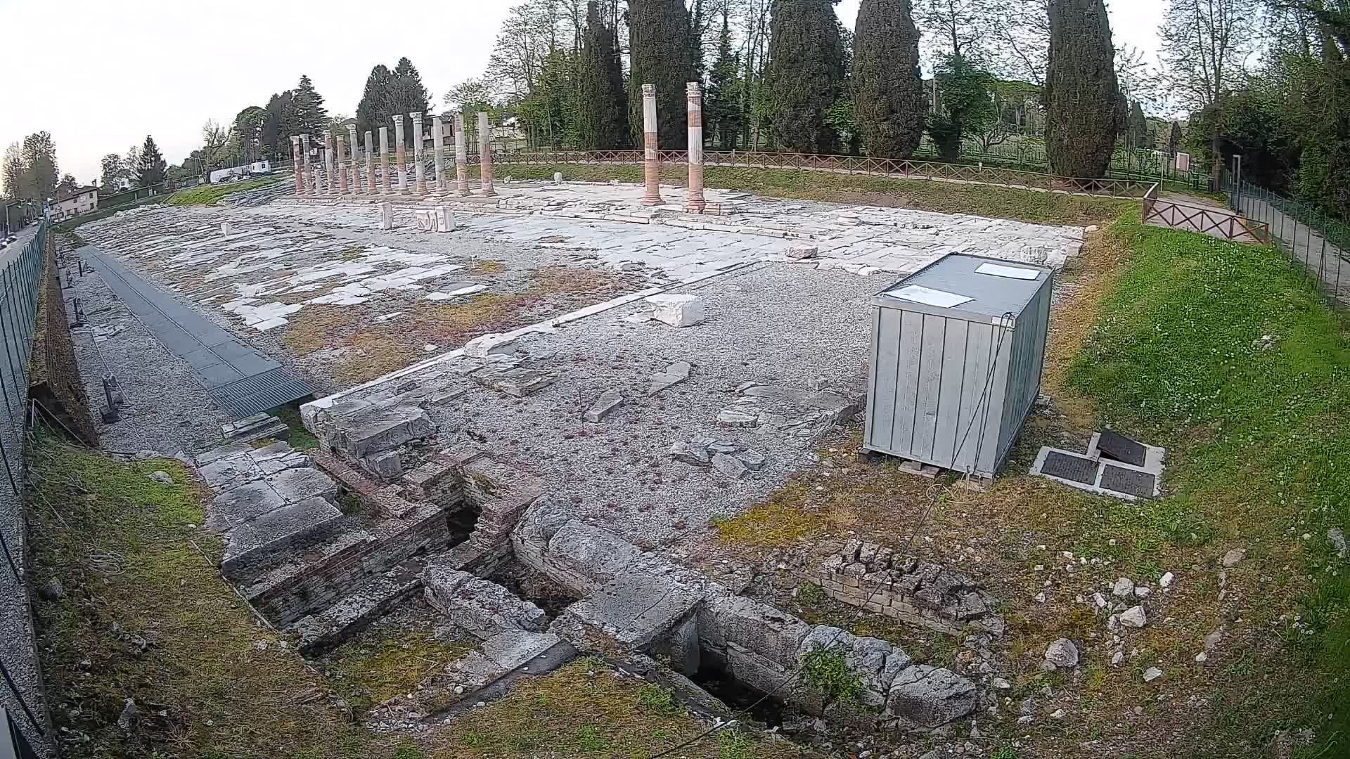 Webcam Foro Romano di Aquileia – Vista live sull’antico Foro