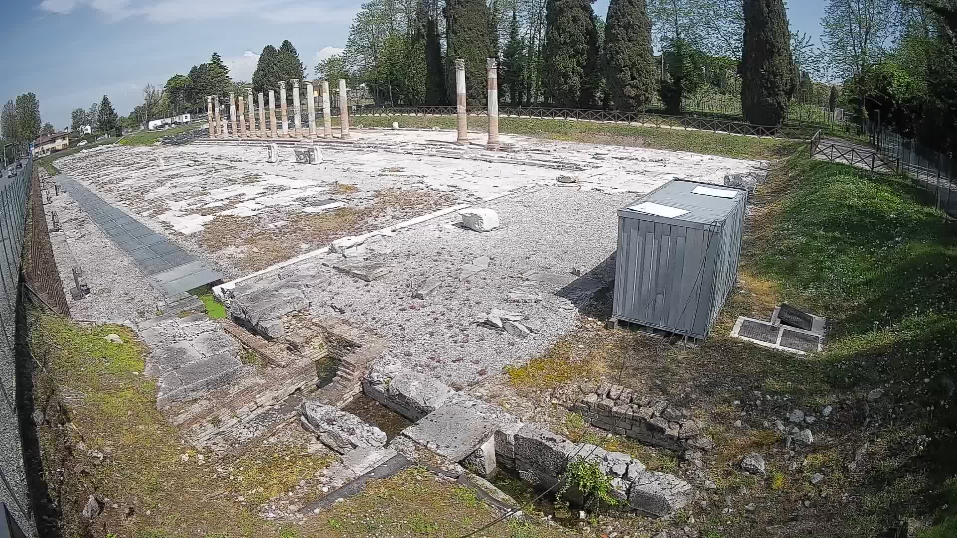 Webcam Foro Romano di Aquileia – Vista live sull’antico Foro