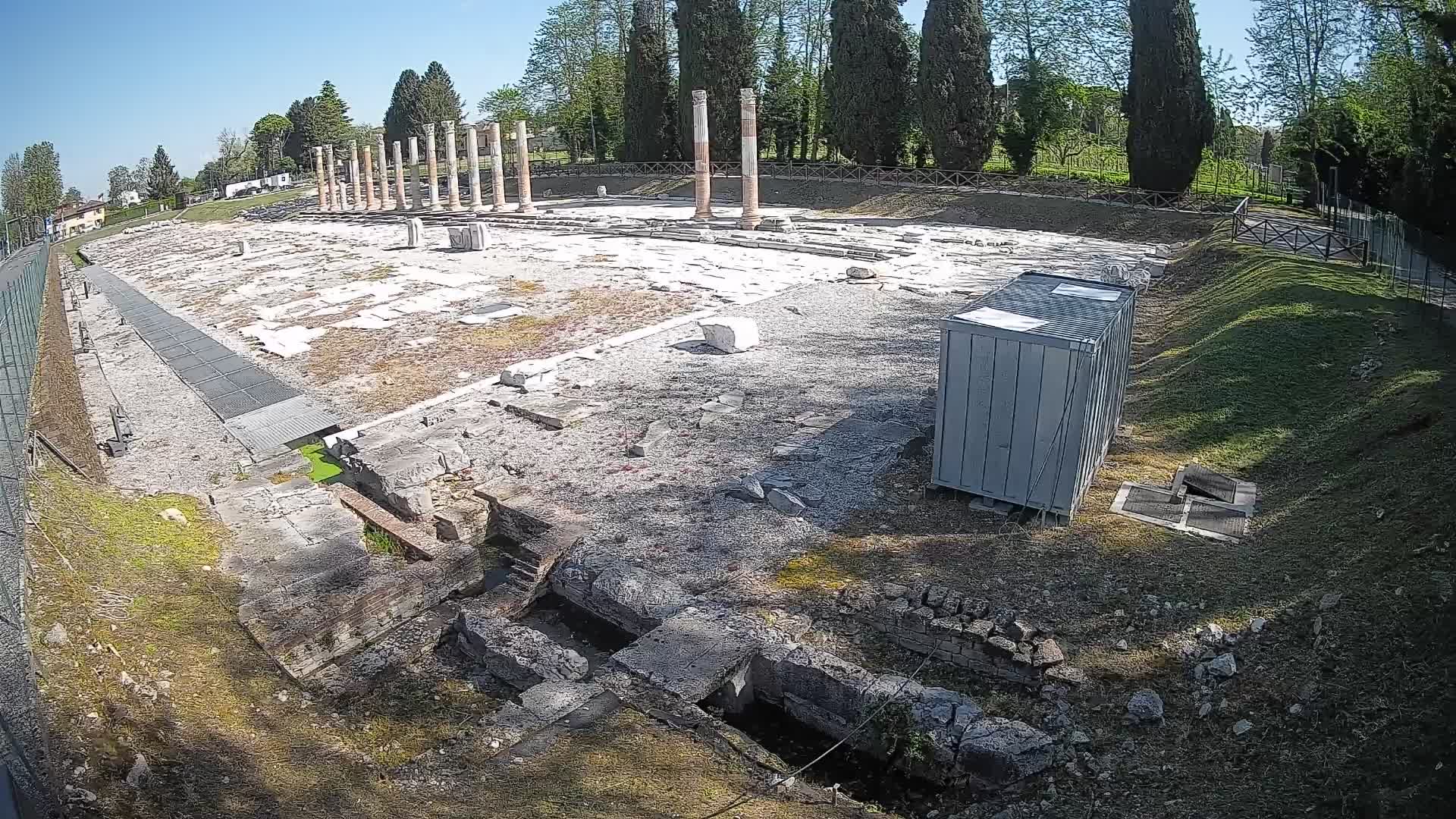 Webcam du Forum Romain d’Aquilée – Vue en direct du site antique