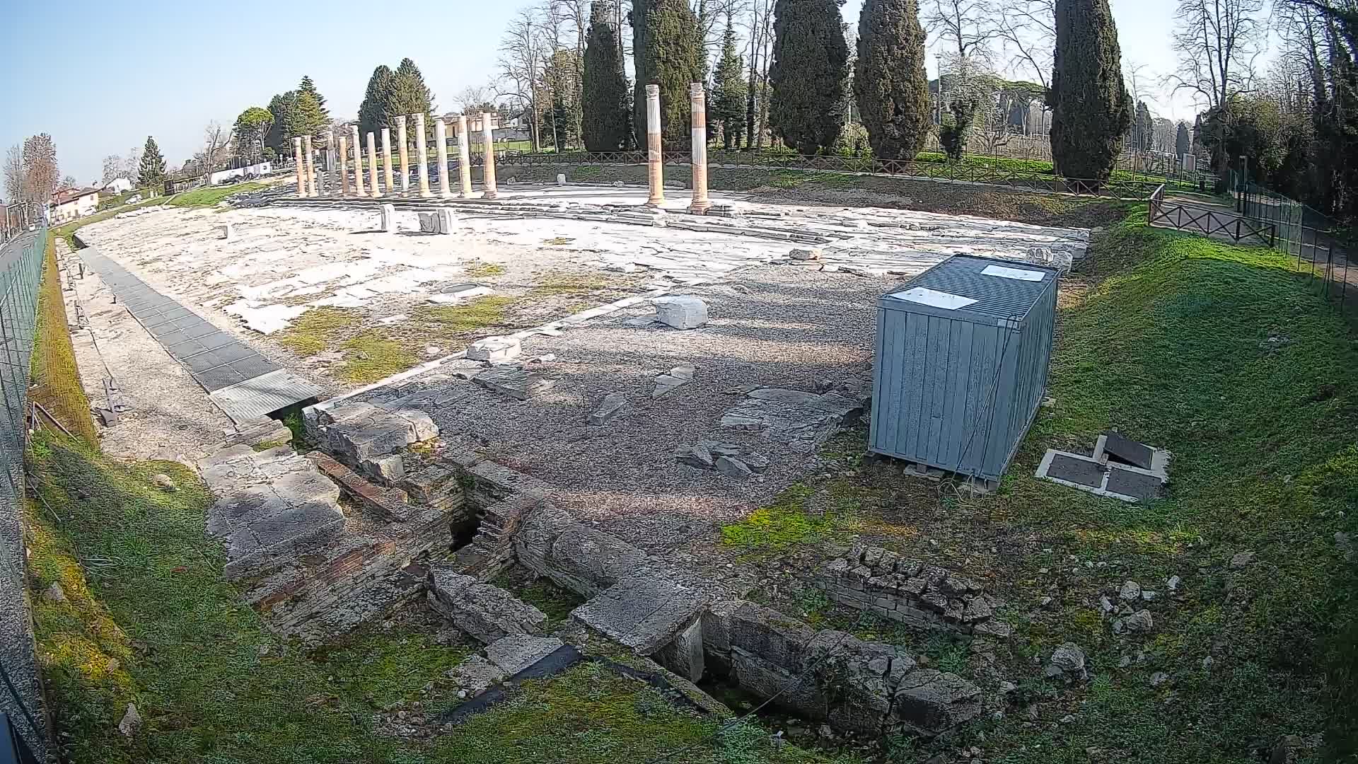 Webcam du Forum Romain d’Aquilée – Vue en direct du site antique