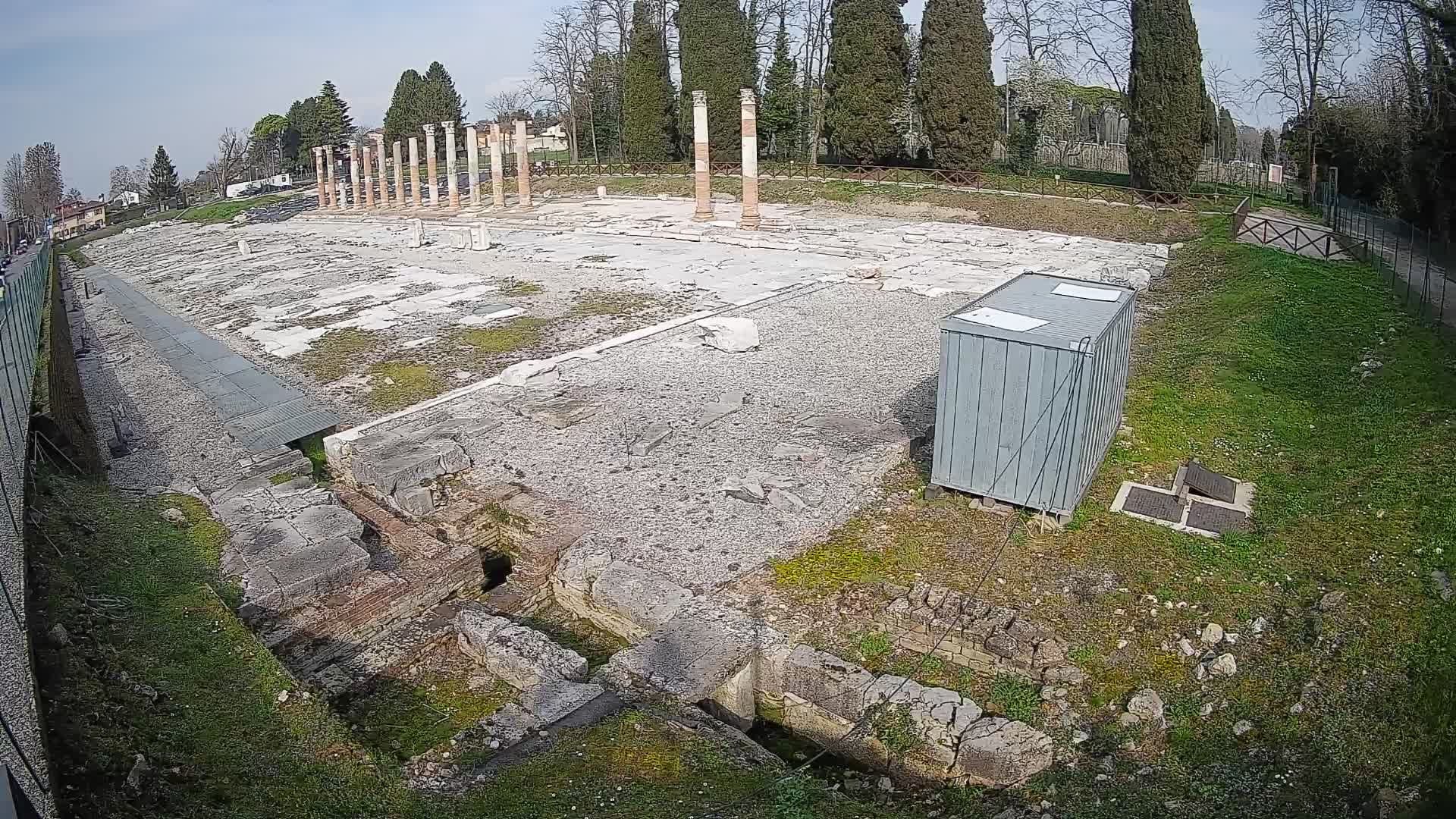 Webcam Foro Romano de Aquileia – Vista en vivo del Foro Romano