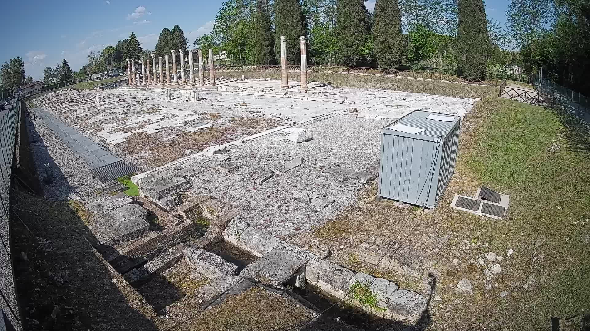 Webcam du Forum Romain d’Aquilée – Vue en direct du site antique
