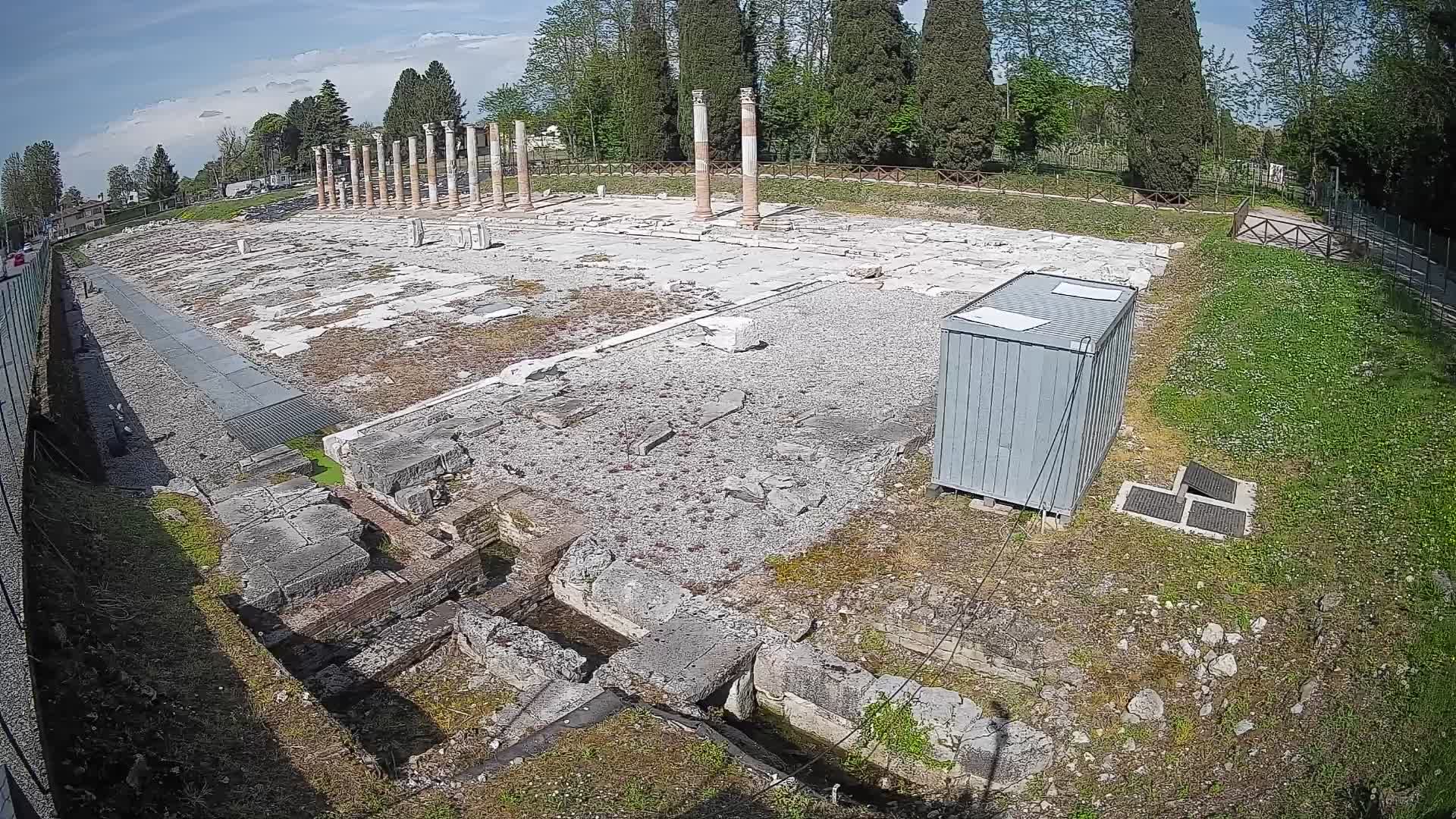 Webcam Foro Romano di Aquileia – Vista live sull’antico Foro
