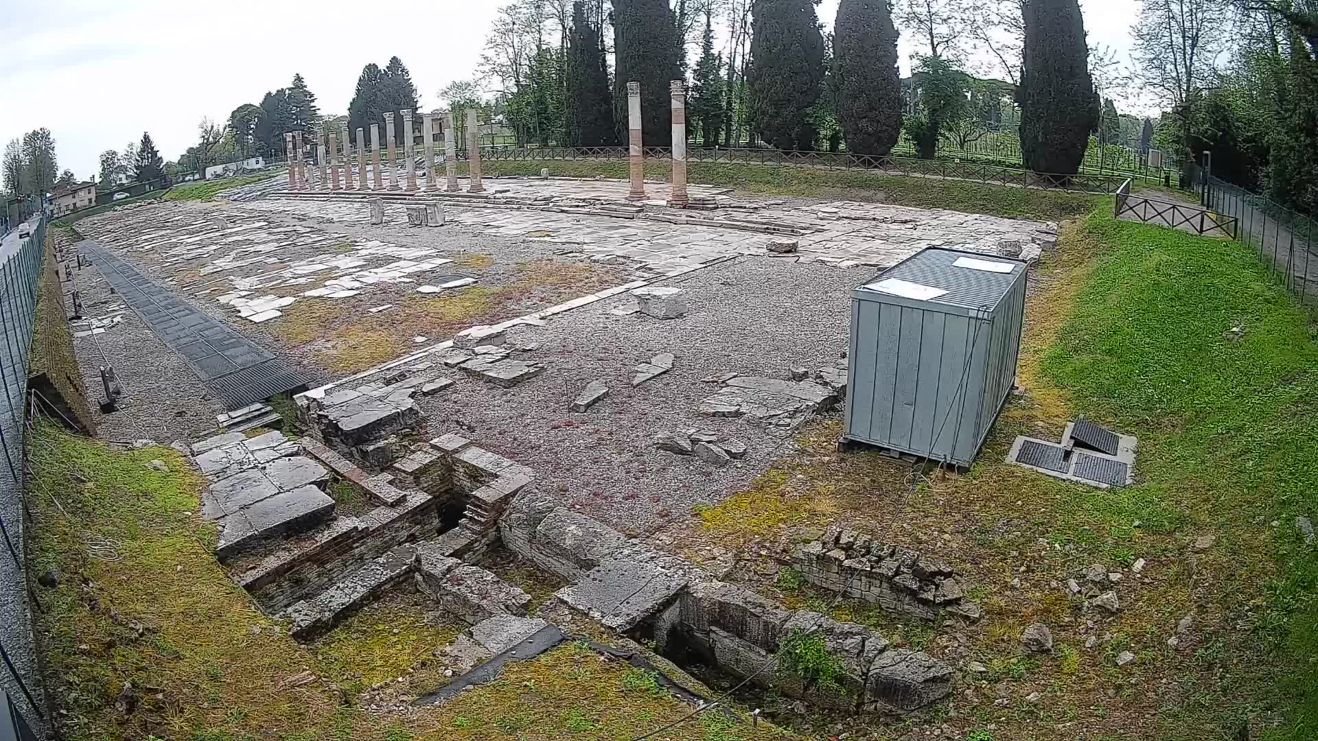 Webcam Foro Romano de Aquileia – Vista en vivo del Foro Romano