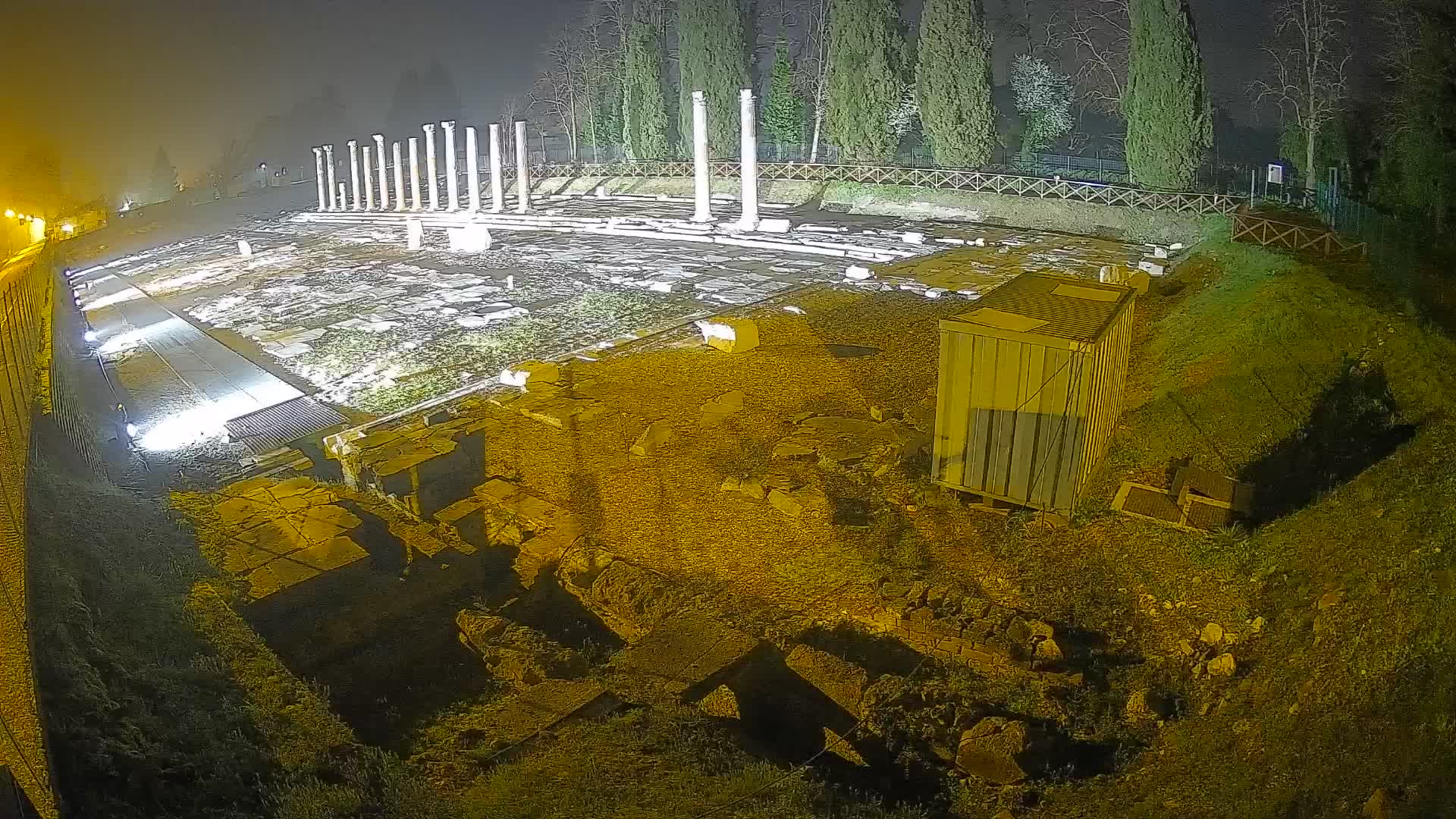 Webcam Foro Romano de Aquileia – Vista en vivo del Foro Romano