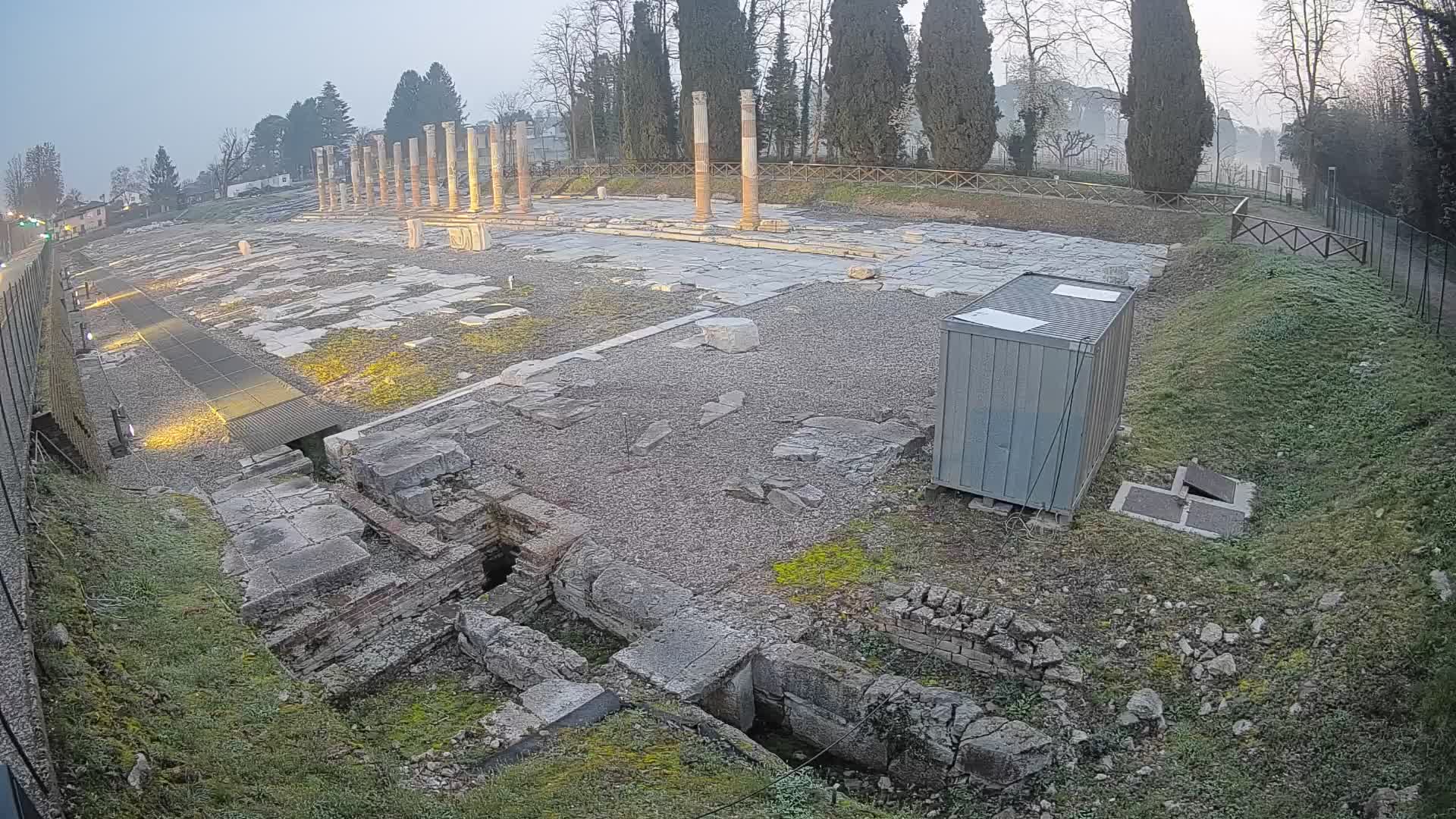Webcam Foro Romano di Aquileia – Vista live sull’antico Foro