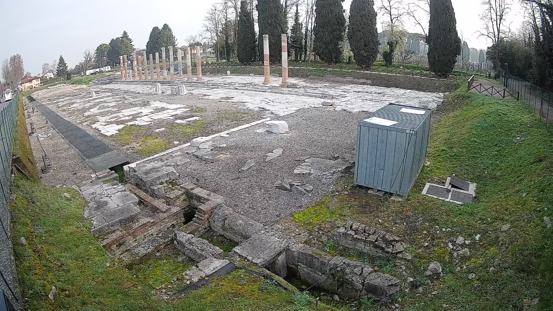Webcam Foro Romano di Aquileia – Vista live sull’antico Foro
