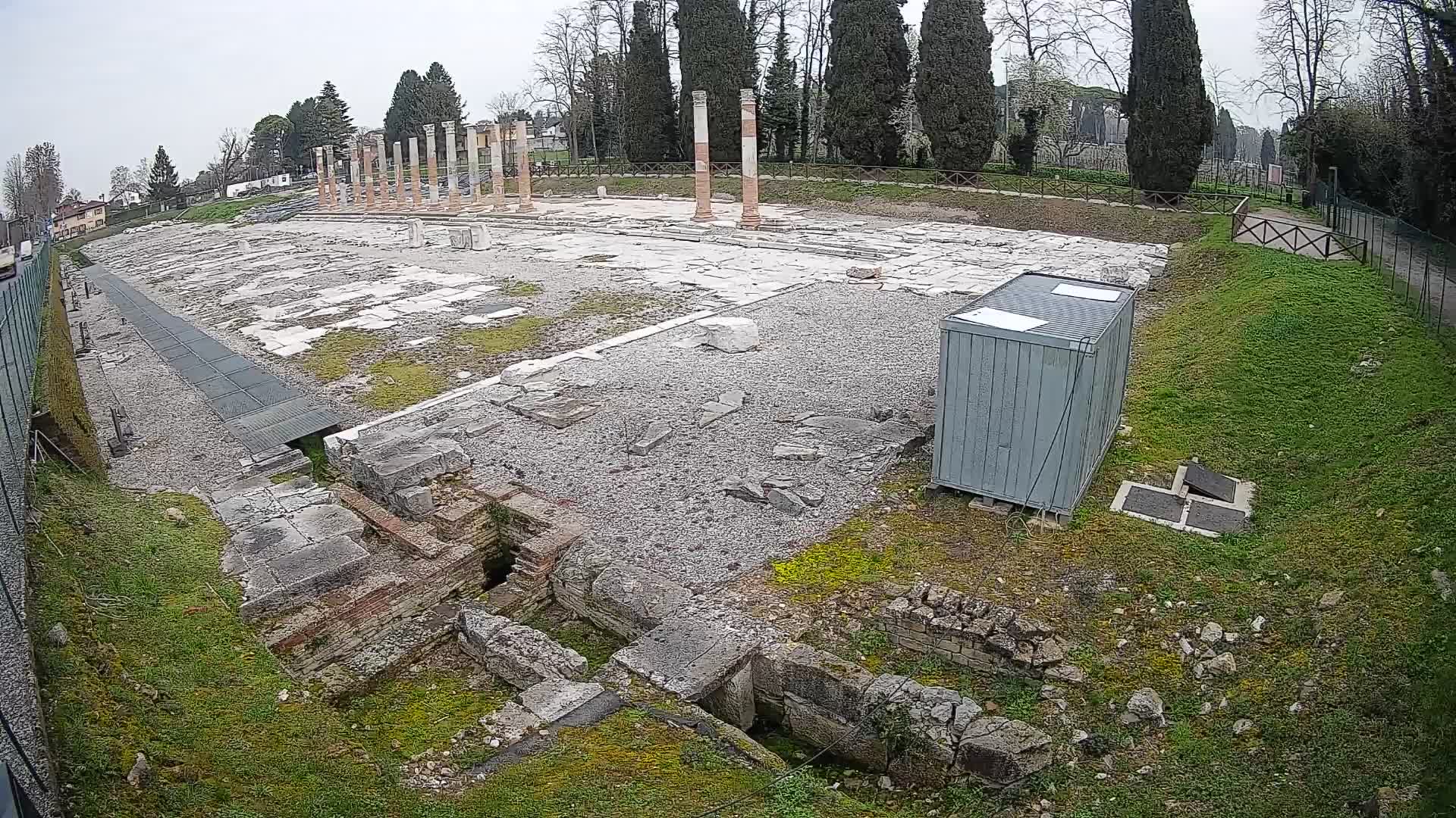 Webcam Foro Romano de Aquileia – Vista en vivo del Foro Romano