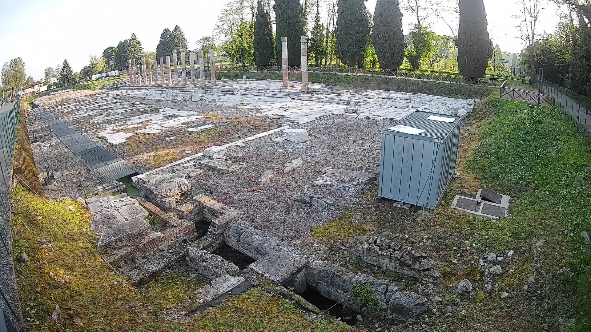 Webcam du Forum Romain d’Aquilée – Vue en direct du site antique
