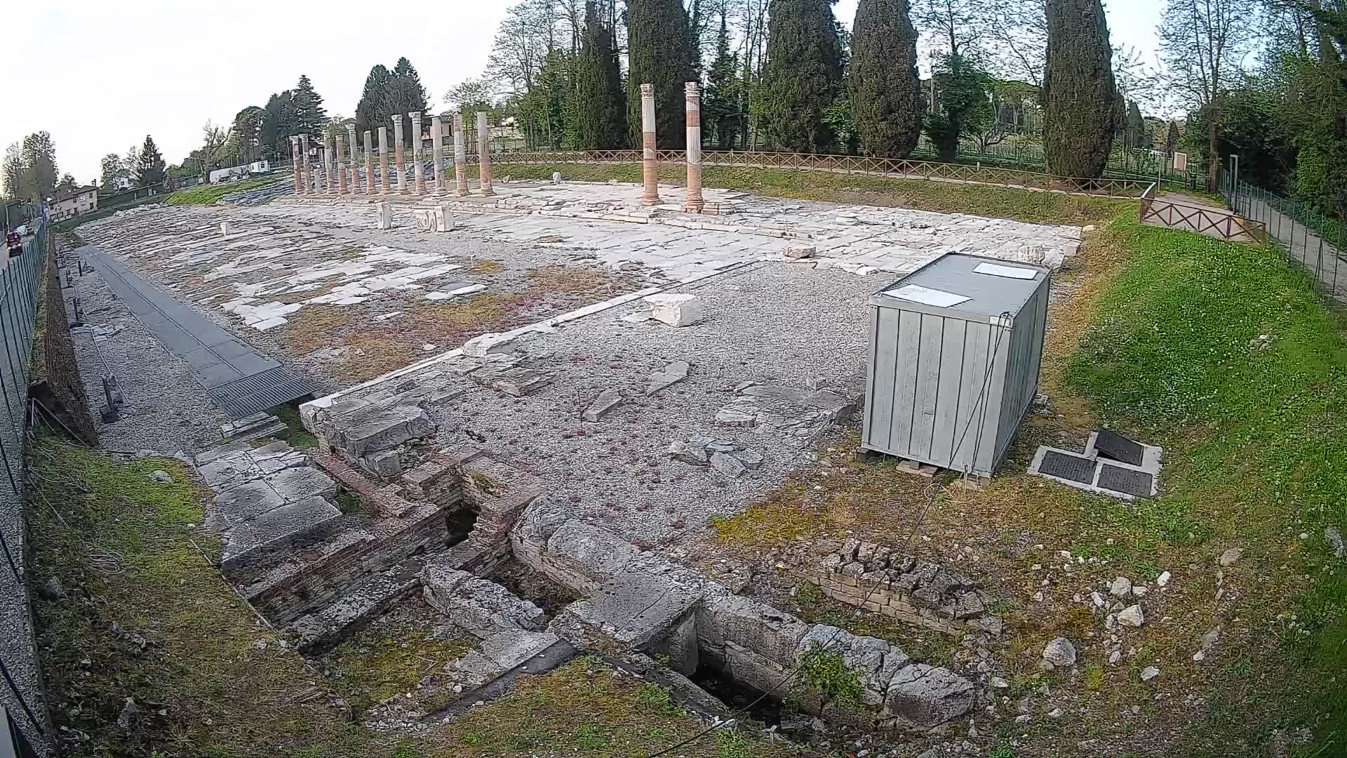 Webcam Foro Romano di Aquileia – Vista live sull’antico Foro