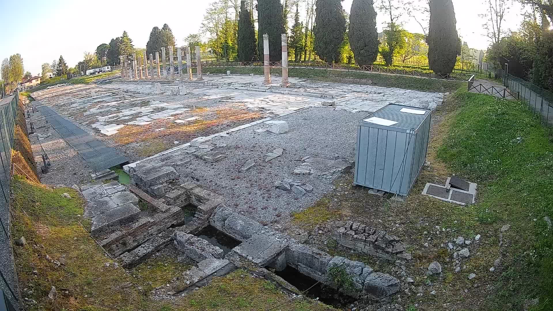 Webcam du Forum Romain d’Aquilée – Vue en direct du site antique