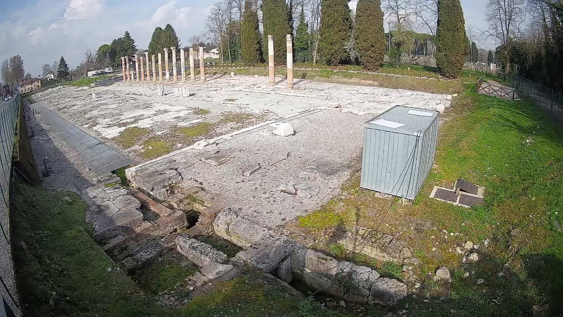 Webcam Foro Romano de Aquileia – Vista en vivo del Foro Romano