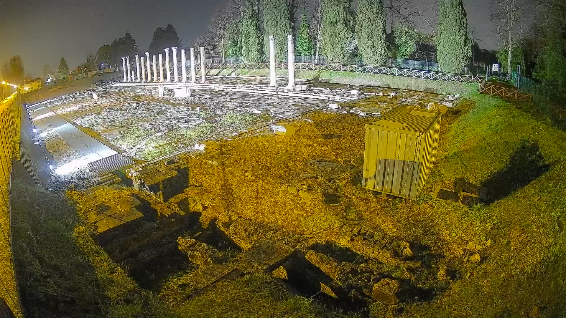 Webcam Foro Romano di Aquileia – Vista live sull’antico Foro
