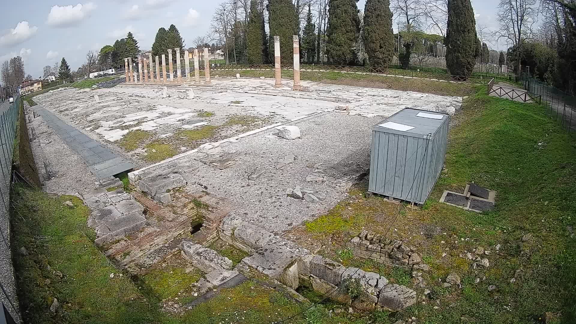 Webcam Foro Romano di Aquileia – Vista live sull’antico Foro