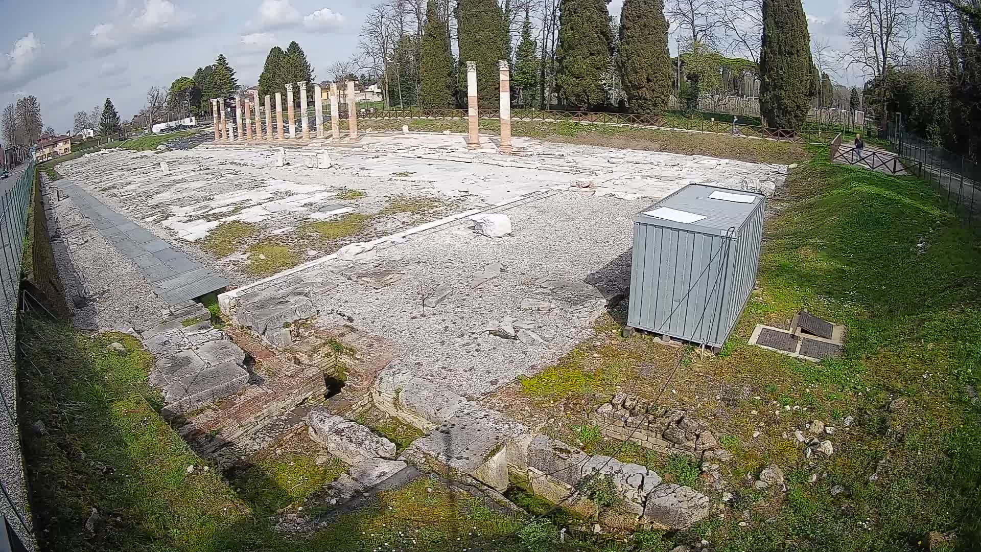 Spletna kamera Rimski forum Oglej – Pogled v živo na antično središče
