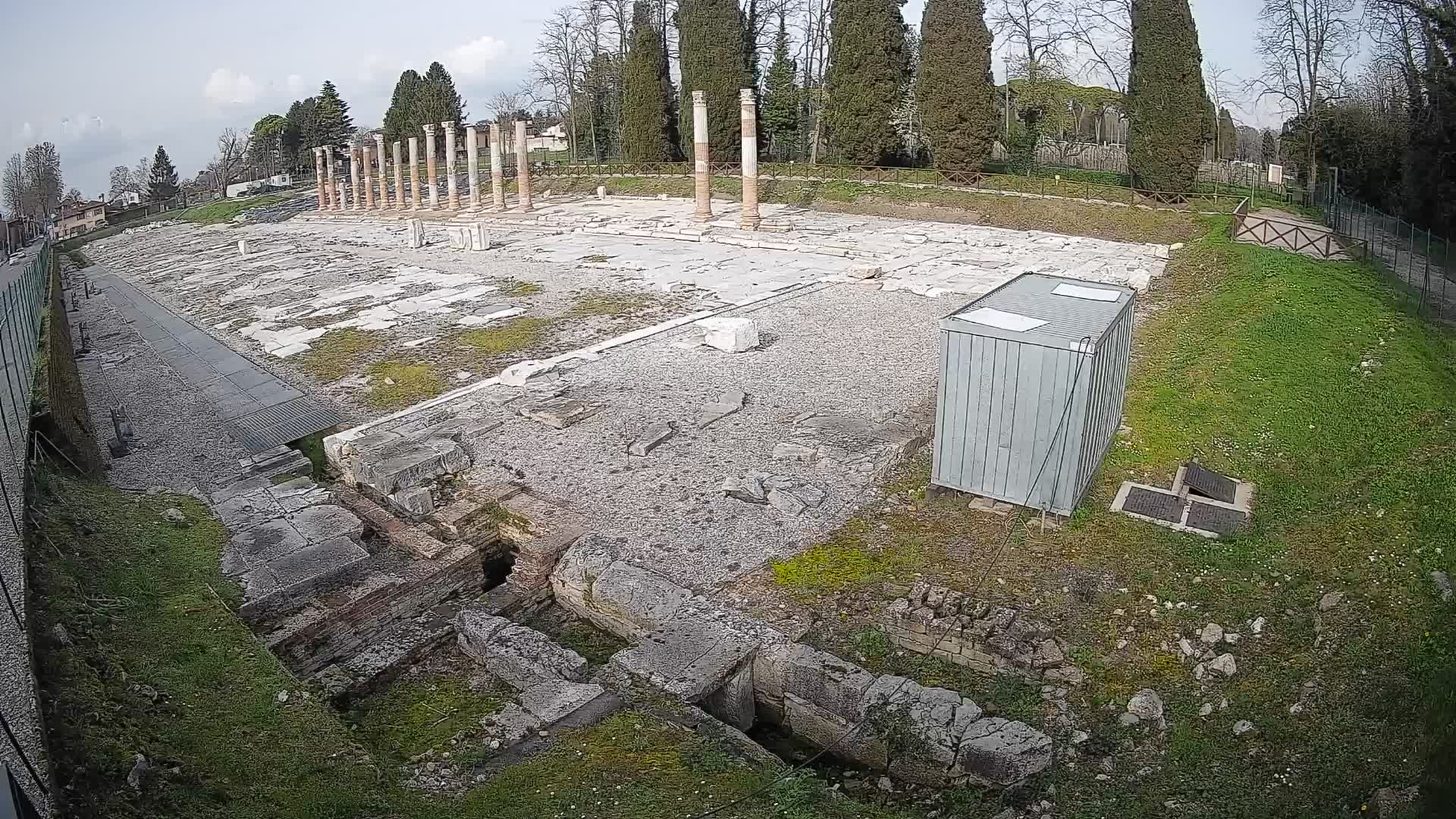Webcam Foro Romano di Aquileia – Vista live sull’antico Foro