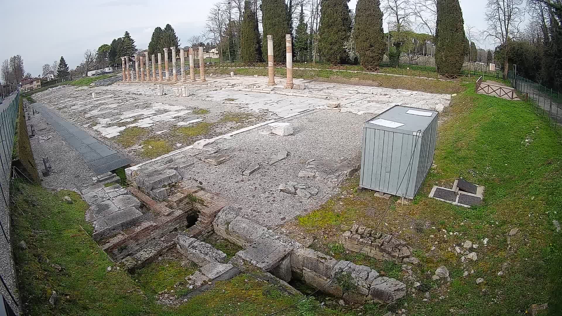 Webcam Foro Romano de Aquileia – Vista en vivo del Foro Romano