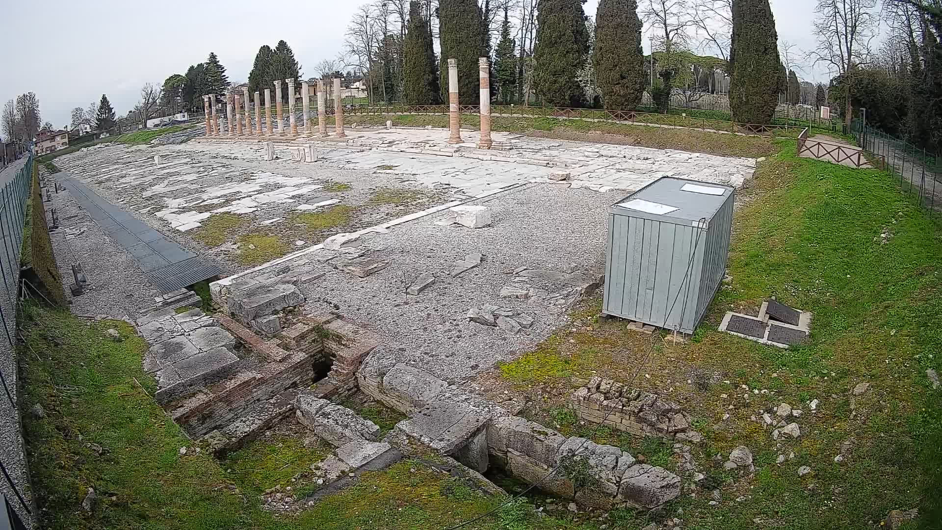 Webcam Foro Romano de Aquileia – Vista en vivo del Foro Romano