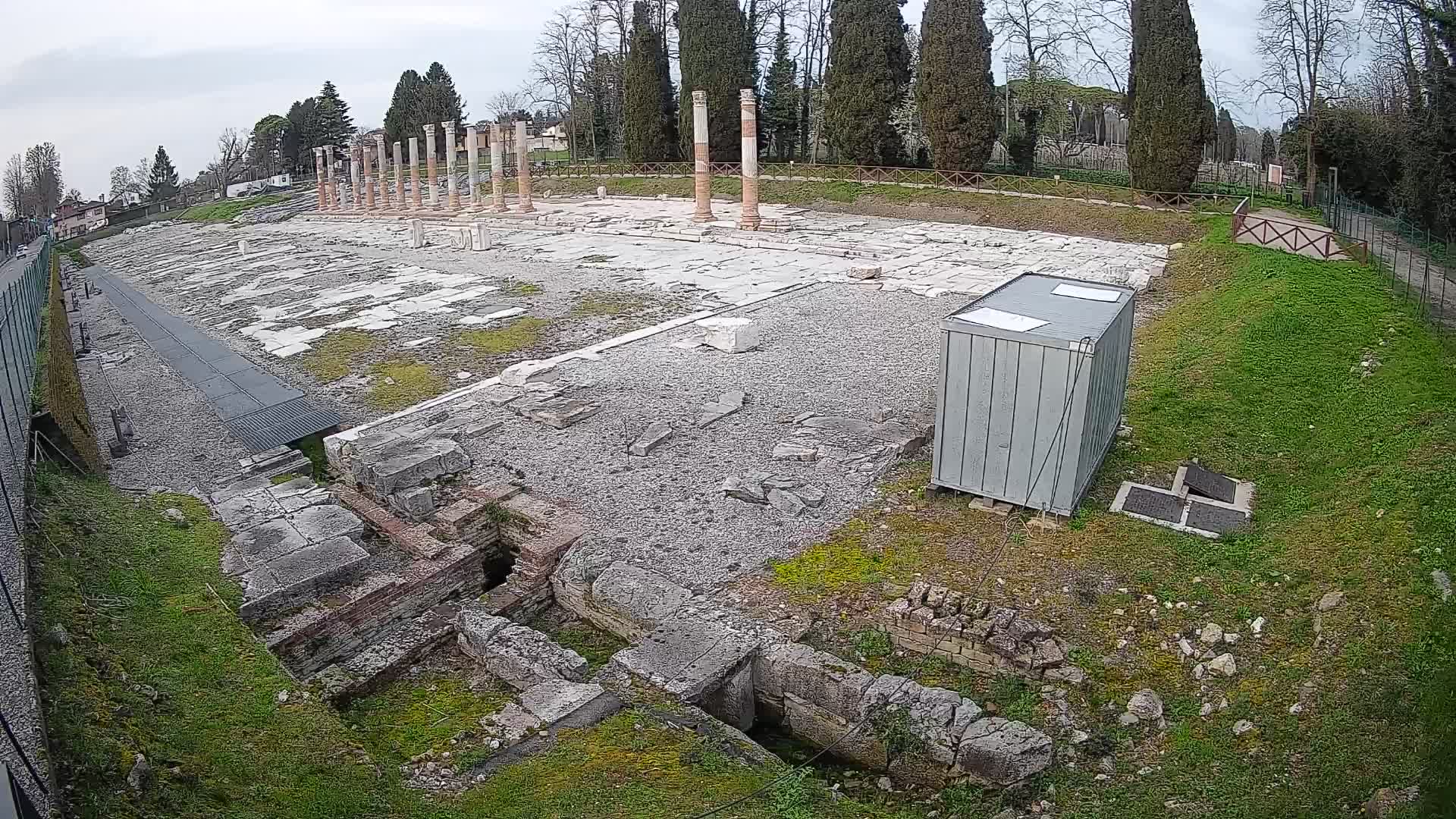 Webcam Foro Romano di Aquileia – Vista live sull’antico Foro