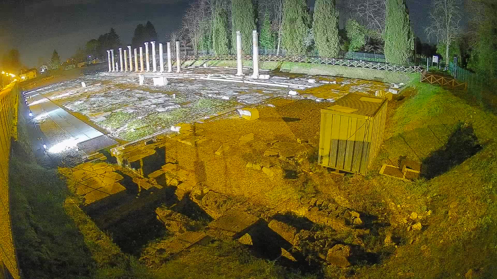Webcam Foro Romano di Aquileia – Vista live sull’antico Foro