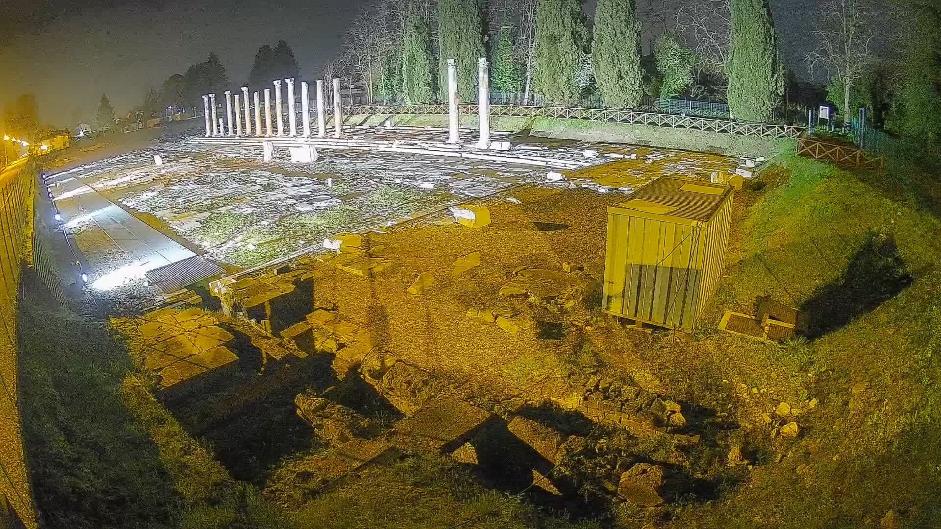 Webcam Foro Romano de Aquileia – Vista en vivo del Foro Romano