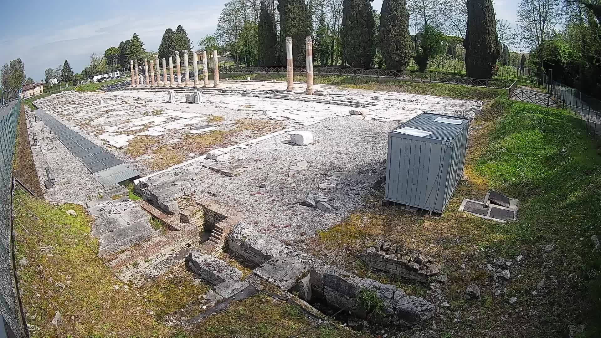 Webcam Foro Romano di Aquileia – Vista live sull’antico Foro
